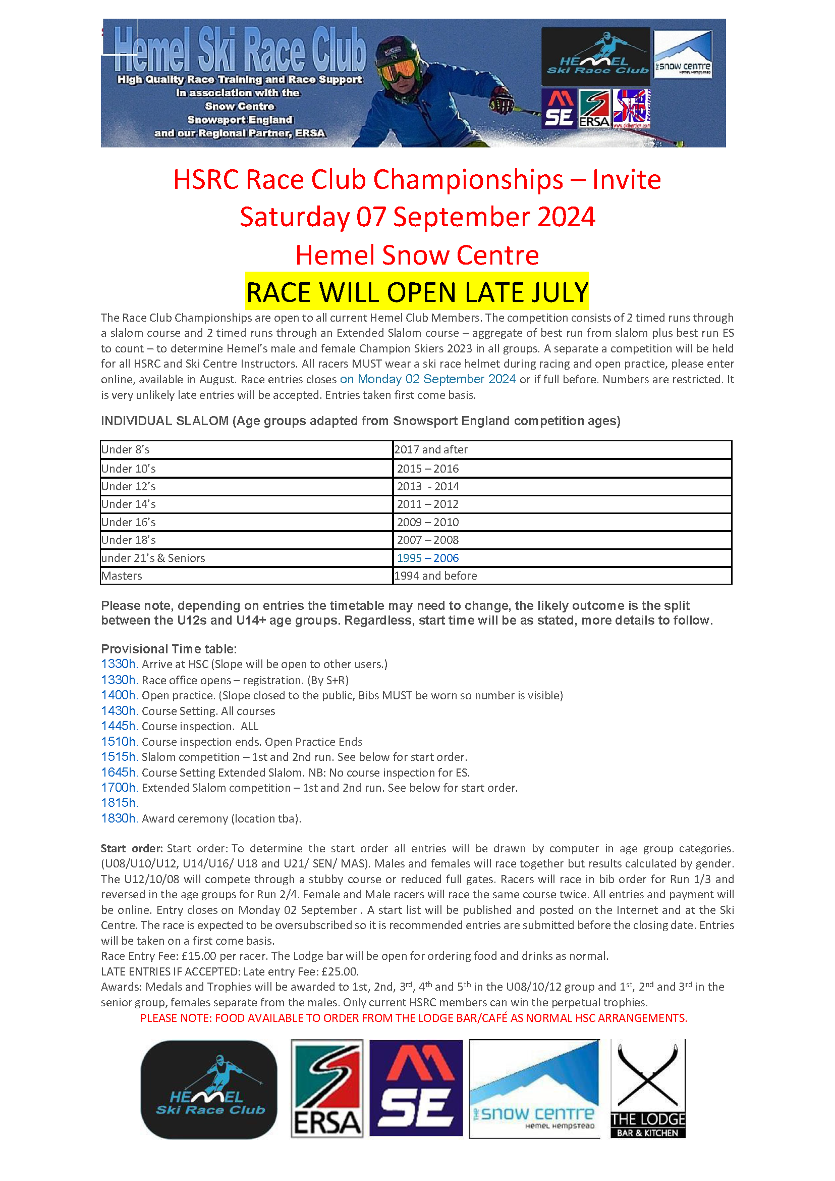 HSRC Championships - 07 September 2024